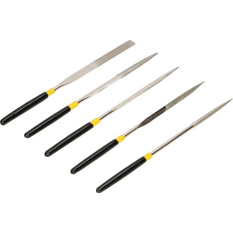 KOTARBAU Jeu de 5 limes aiguille diamantées KOTARBAU®. 160mm pour métal Kit professionnel (1/5)