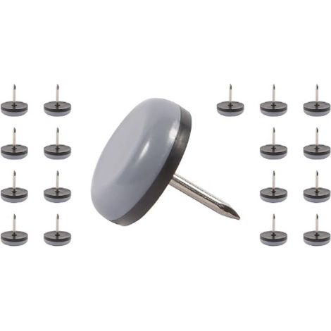 Patins pour Pieds de Chaise. Faciles à Installer sur Les Pieds de Chaise, 19mm Patins Meubles pour Une Utilisation en intérieur pour protéger Les sols des Pieds de Table (20 pièces) (1/5)
