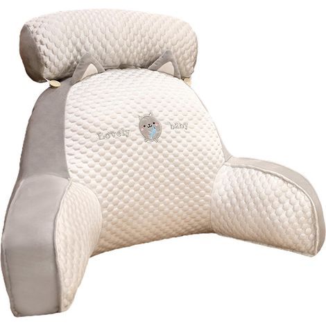 Lecture avec Accoudoirs - Lecture avec Traversin Amovible - Repose-Dos 2 en 1 pour S'asseoir dans Le Lit  Confort Et Ergonomie Coussin Cale Dos Canapé (1/5)