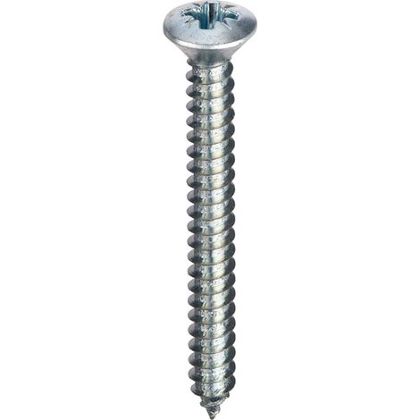 Unifix Self-Tapping Screws Pozi Raised Head AB DIN 7983-C-Z BZP - - Box of 1000