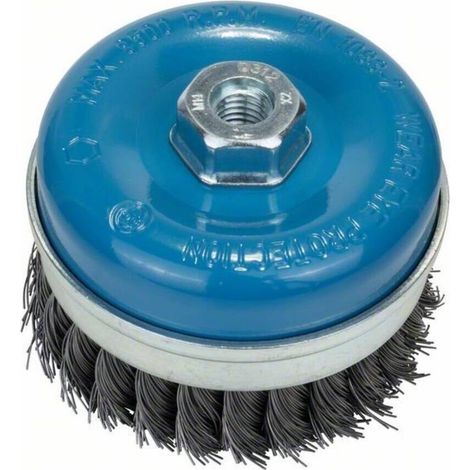 Bosch Cepillo de copa con alambre trenzado 100 mm metálico (1/4)