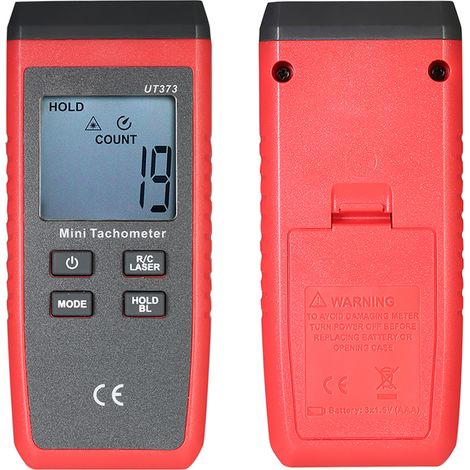 Tachymètre numérique portable UNI-T UT373 avec écran LCD, plage de mesure : 0 à 99 999 points (1/2)