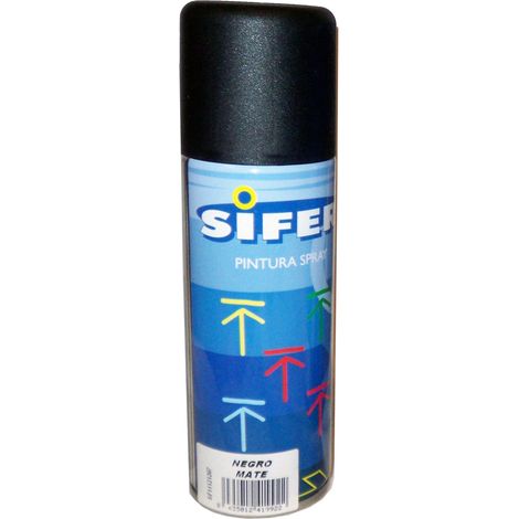 Sifer Vernice Spray Smalto Acrilico 200ml Nero Opaco