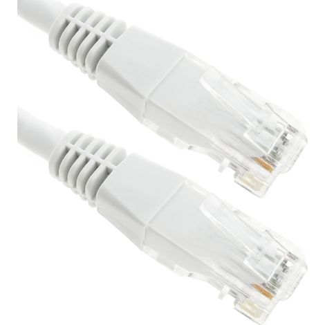 BeMatik - Câble réseau UTP catégorie 6 ethernet 10m blanc