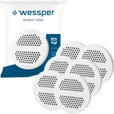 Disque Filtre eau, Filtrante pour Carafe d'eau et Bouteille eau, Remplacement du MicroDisc, Compatible avec les Carafe Filtrante et Bouteille – 6 pièces (1/5)