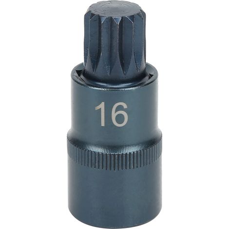Embout de Douille, Douille de Clé Rapide en Acier Allié S2 Douille de Lot de Pression D'embout à 12 Points S2 1 / 2X55XM16 (1/5)