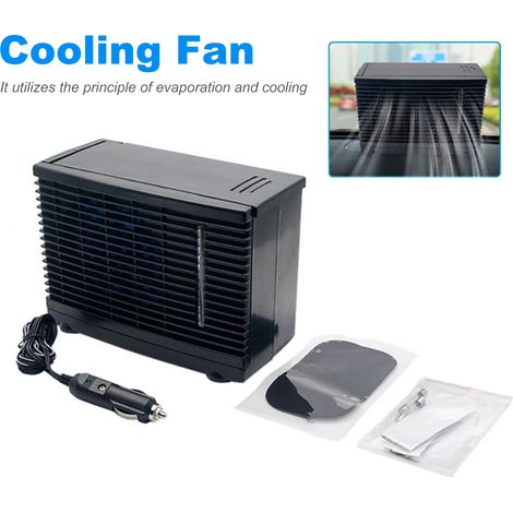 Ventilatore di raffreddamento evaporativo automatico per veicoli, 12V 2018 15CM 30W DC, multiuso, per auto di piccole dimensioni.