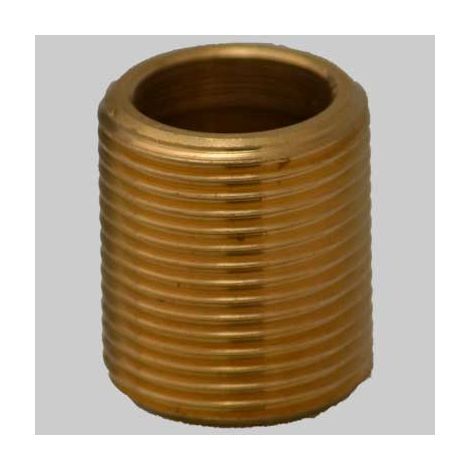 NIPLES TUTTO FILETTATO OTTONE GIALLO  3/8     MADE IN ITALY