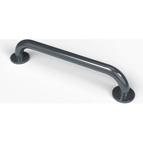 Nymas NymaPRO Round Flange Steel Grab Rail 450mm Length - Dark Grey (1/2)
