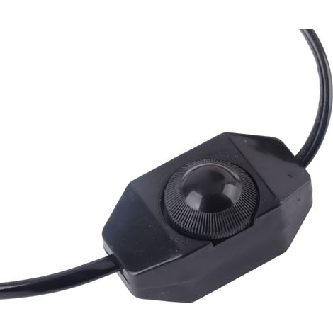 Lampe chauffante à bougie, sans fumée, à intensité variable, décorative, pour l'aromathérapie, pour la chambre, 220 V (UE), noire (1/5)