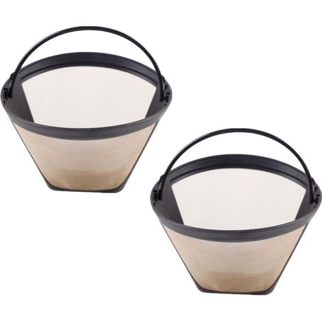 Kaffeefilter aus Edelstahl (304) – für manuelle Zubereitung – geeignet für Tassen, Becher und Thermoskannen – 2er-Pack (1/5)