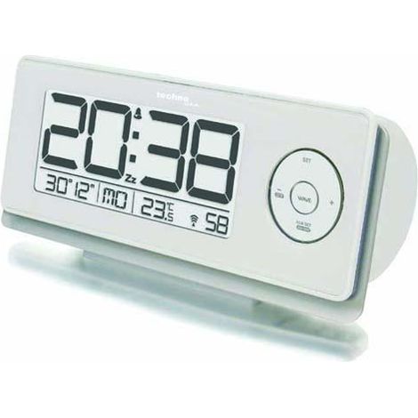Technoline WT 498 despertador blanco con pantalla digital