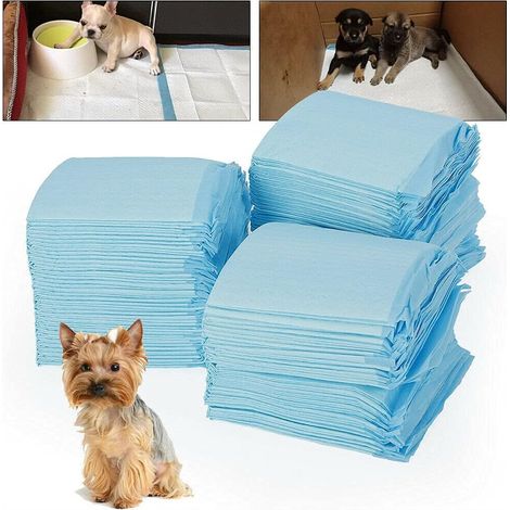 Trainingsunterlagen (100 Stück) für Haustiere Trainingsunterlagen für Welpen Puppy Training Pads Welpentoilett Welpenunterlage, Trainingsmatte 33 x 45 cm