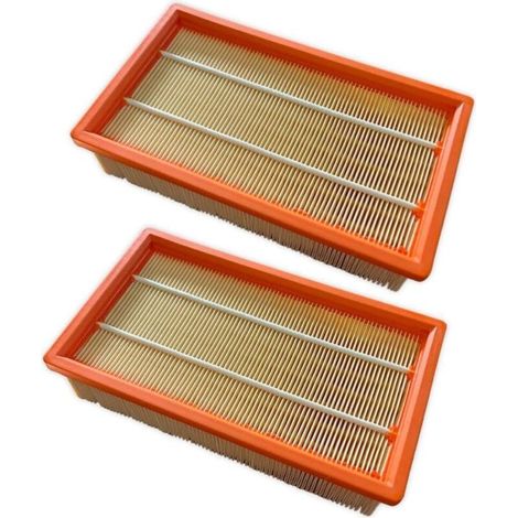 Filtre plissé plat de rechange pour Karcher NT 25/1 Ap/NT 35/1 Ap/NT 45/1 NT 55/1 NT 361 NT 561 NT 611 Tact Te M Eco Filtre de rechange Accessoires de rechange pour aspirateur 6.904-367.0,2 pièces (1/5)