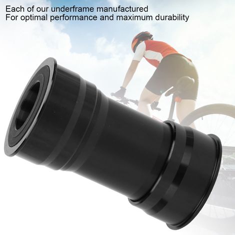 Cadre vélo tout-terrain aluminium BB386 Noir avec boîtier de pédalier press-fit 24mm (1/5)