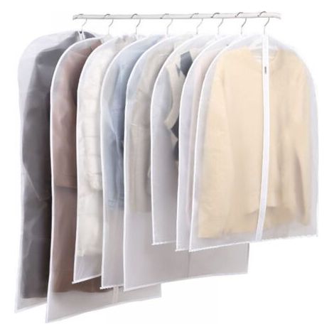 Set di 6 custodie appendiabiti, porta abiti, custodie per vestiti e completi, borse da viaggio. (1/5)