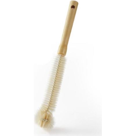 Goupillon - Brosse de nettoyage - 314 cm - Goupillon - Goupillon pour bouteille - Goupillon avec manche en bois - Brosse à poils fins - Bois (1/5)