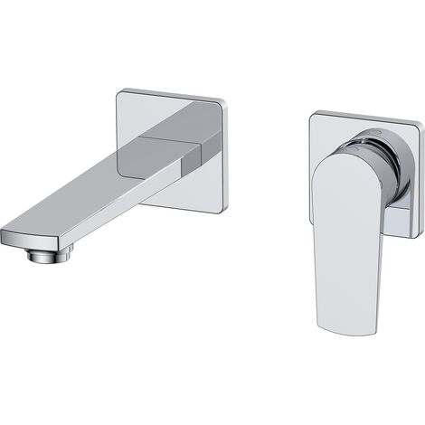 RAK Blade Wall Mounted Basin Mixer Tap - Chrome (1/2)