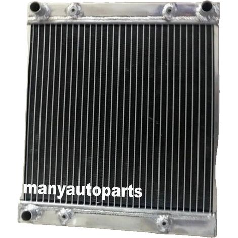 Radiatore in alluminio, peso 2,5 kg, capacità di raffreddamento aumentata del 40%, compatibile con Polaris Sportsman 400/450/500 2004-2008, serbatoi saldati a TIG, nucleo brasato sottovuoto.