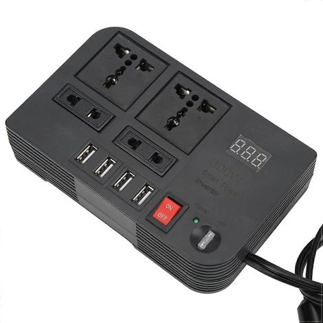 Wechselrichter 12 V auf 220–240 V, 600 W, modifizierte Sinuswelle, Zigarettenanzünder-Spannungswandler, universell