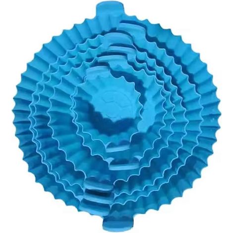 Airfryer silicone panier réutilisable four plaque de cuisson moule en silicone ForFried poulet panier friteuse air bleu (1/5)