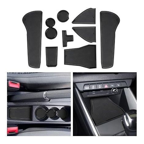 Compatible with GB 2019-2024 2025 Anti Slip Dust Mat GB Interior Door Cup Arm Box Storage Mat 2025 Accessories Black (1/5)