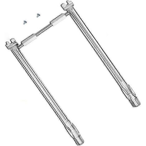 Brûleur en acier inoxydable 304 69785, tube de brûleur de remplacement pour barbecue Weber Spirit E-210, E-220, S-210 et S-220. Pièces détachées pour barbecue. (1/4)