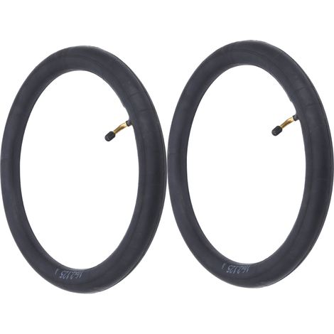 2 Pièces Chambre à Air Butyl Valve Coudée pour Vélo Pliable 16x2.125 Pouces - Rechange Rapide