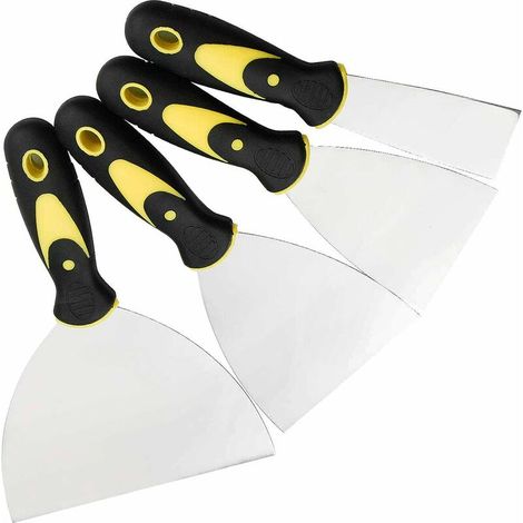 pezzi 2-3-4-5 pollici spatola in acciaio inox Guazhuni (giallo nero) (1/5)