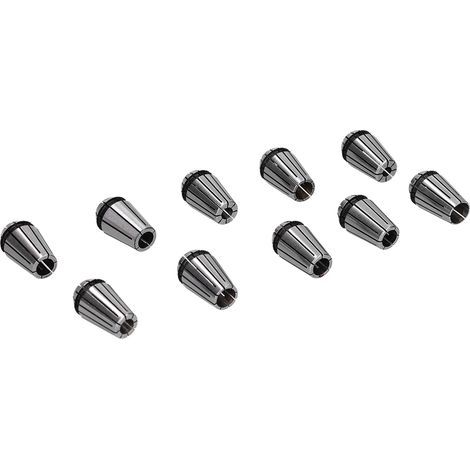 Lot de 10 pinces ressort ER16 en acier rapide pour fraiseuse CNC tour à graver modèle SKER1610PC03 (1/5)