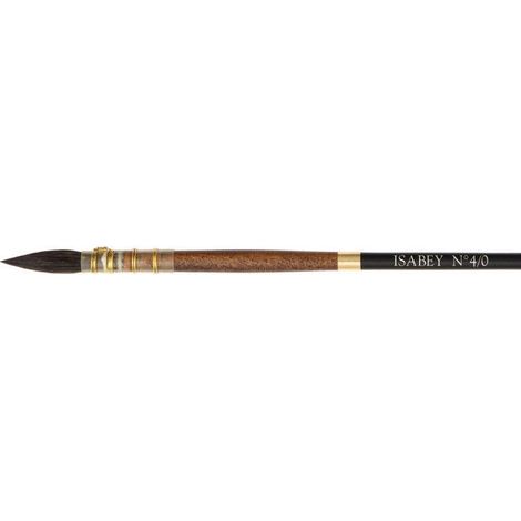 Pinceau - Lavis - Aquarelle - Isabey - Petit Gris - 6234i - N°4/0 - Fibres naturelles (1/3)