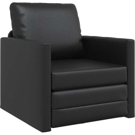 Canapé-lit,Canapé convertible Noir 74 x 77 x 81 cm Velours CFW80223 (1/5)