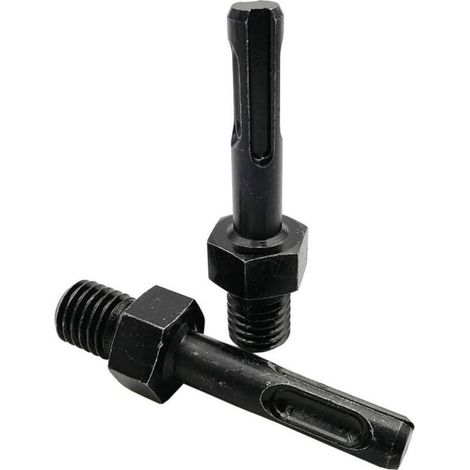 2 Pièces Adaptateur 5/8-11 Filetage Mâle à SDS Plus Femelle pour Meuleuse Perceuse Forage- (1/4)