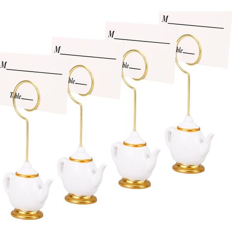 Porte-numéro De Table En Résine Pinces Pour Marque-places Pour Photos De Mariage