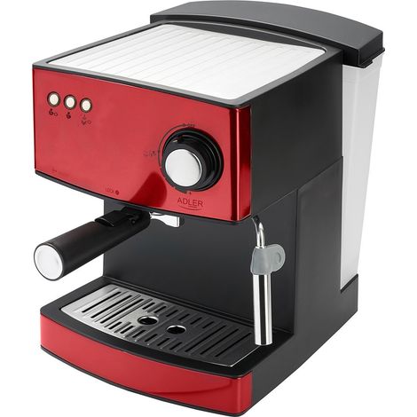 Machine à café, cafetière expresso Adler AD 4404r, 15 bars, 850W, rouge (1/5)