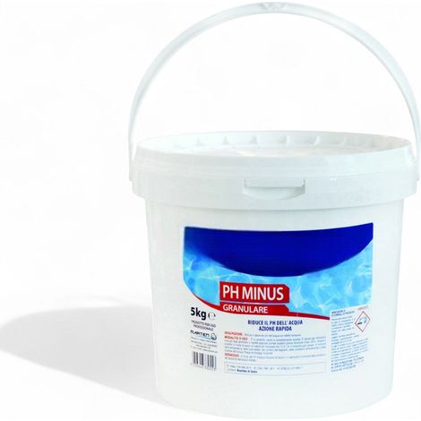 Correttore ph granulare per ridurre valore ph acqua rapido solubile dosaggio 5-10 grammi per metro cubo 5 kg - 5 kg