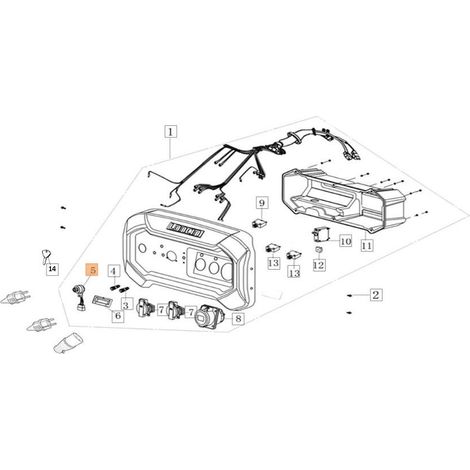 INTERRUPTEUR DE DÉMARRAGE D'ORIGINE EMAK L66152448