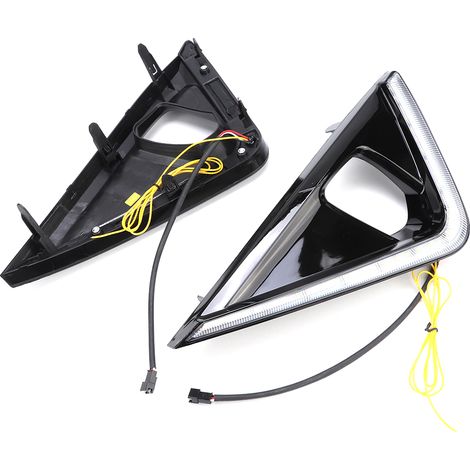 Paire de feux de jour à LED 12 V pour voiture, 3 couleurs, compatibles avec Toyota Alphard 18-19 (1/5)