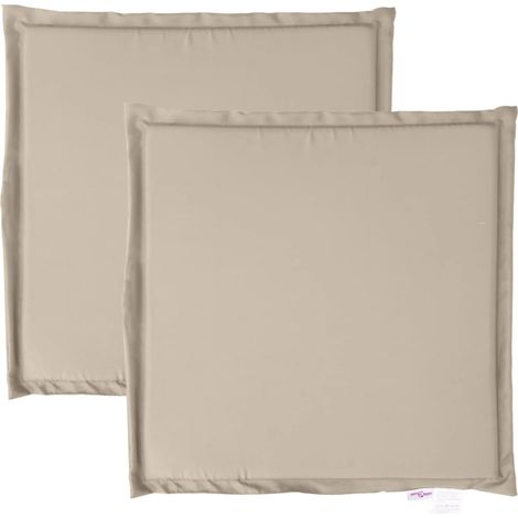 Maison Exclusive - Garten-Sitzkissen 2 Stk. Taupe 45x45x2 cm Quad
