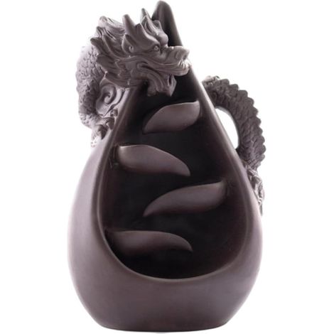 d encens à motif de dragon en argile violette pour soulager (1/5)
