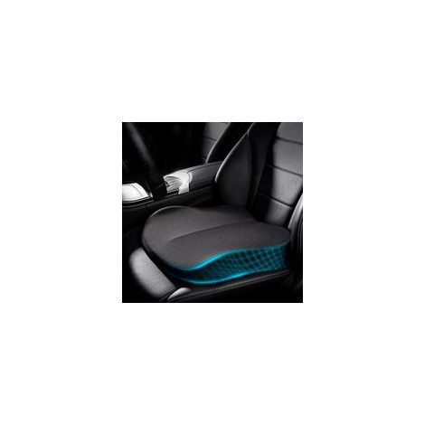 Coussin Voiture Conducteur, Coussin Orthopédique Siege Rehausseur Voiture Adulte, Portable Coussin de Auto Memoire de Forme, Coussin Coccyx Ergonomique pour Chaise, Bureau, Fauteuil,Noir(40.5X40.5X9CM