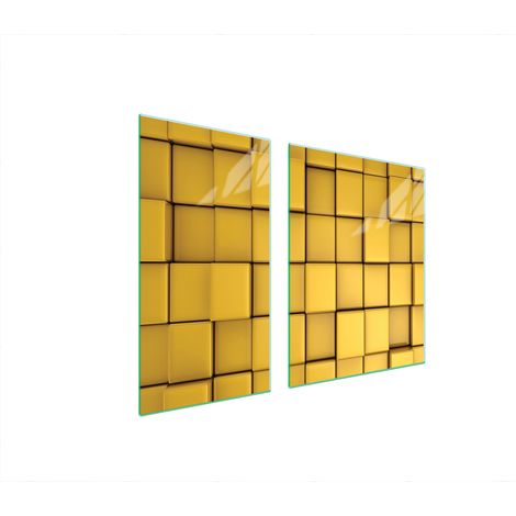 Plaque de protection en verre pour poêle, modèle 90x52 (1/5)