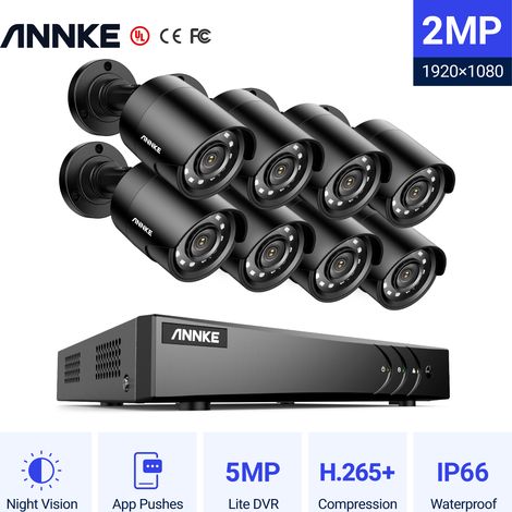 ANNKE 3K H.265+ 5 in 1 Video Surveillance Security System 1080P HD IP66 Waterproof TVI Bullet Security Camera 4Camera (1/5)