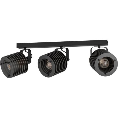 Spot Light Segovia Steel Schwarz E27 3x40w L: 57,5 cm H: 18,5 cm Dimmable (1/3)