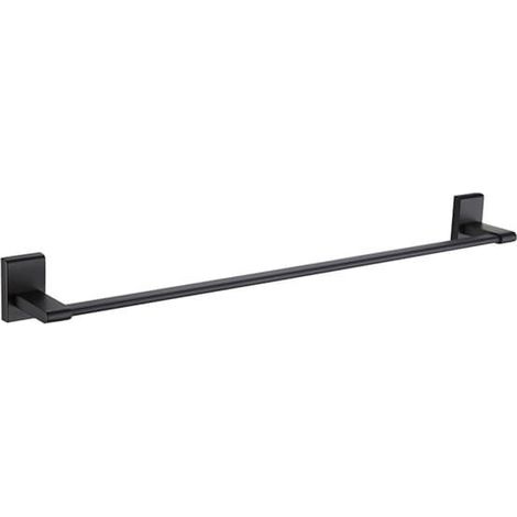 Showerdrape Unity Black Stainless Steel Wall Mounted 50cm Towel Rail