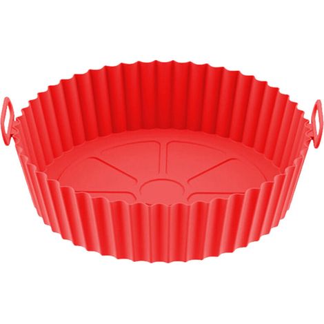 Air Fryer Silicone Pots Reusable Silicone Air Fryer Liner Basket High Temperature Resistance Food Grade Silicone Liner (1/5)