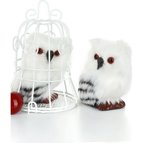 4er-Set Eulen-Ornamente, künstliche Woll-Eulen, Weihnachtsgeschenk, Weihnachtsbaumschmuck-Anhänger (1/5)