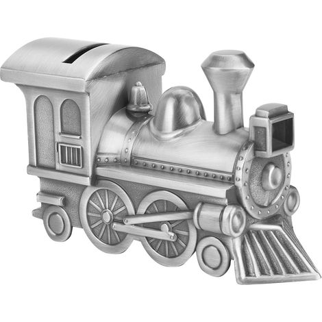 Tirelire Vintage en Alliage de Zinc, Modèle de Train Rétro, Boîte à Monnaie Décorative pour Bureau et Étagère, Coffre à Pièces (1/5)