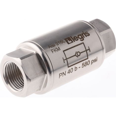 Clapet antiretour en Acier inoxydable Legris 4890 17 17 G 3/8" ( Prix pour 1 )