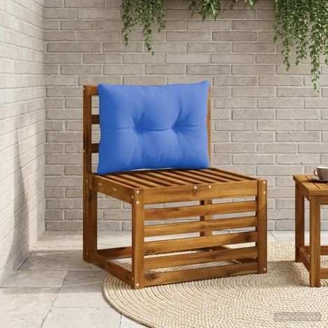 vidaXL Cojín de respaldo PUTTEN 100% Poliéster Azul Royal (1/5)